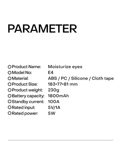 Nano Steam Eye Massager - Warm Spa Acupressure Mask - View 26 | Alpha Medical Care
