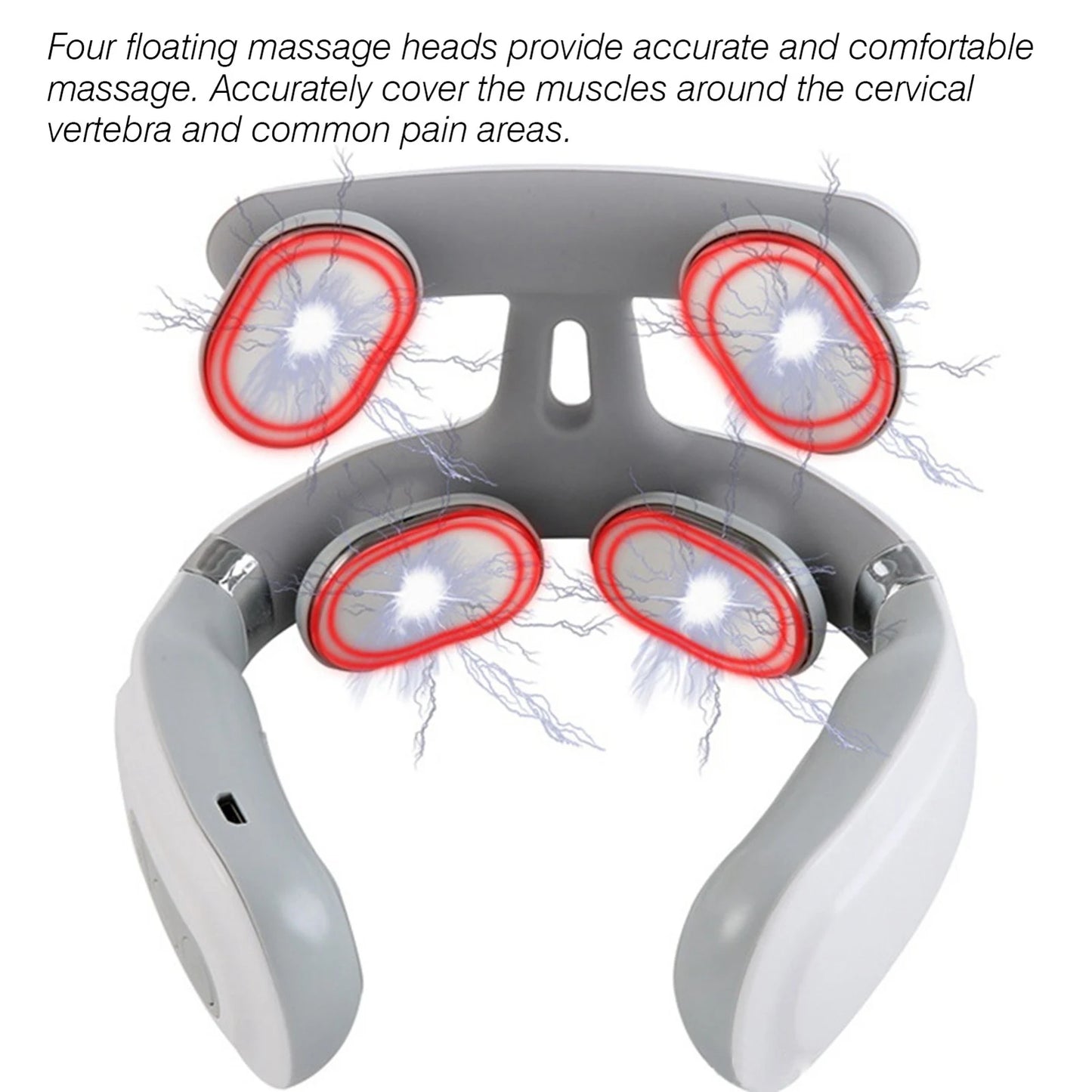 Neck Massage Machine - 4-Head Heating Protection - Detail View | Alpha Medical Care
