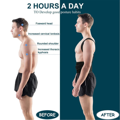 Back Brace Posture Corrector - Scoliosis & Hunchback Support - In Use | Alpha Medical Care