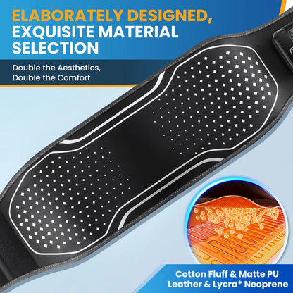 Electric Lumbar Massager - Heated Vibration Back Brace - In Use | Alpha Medical Care