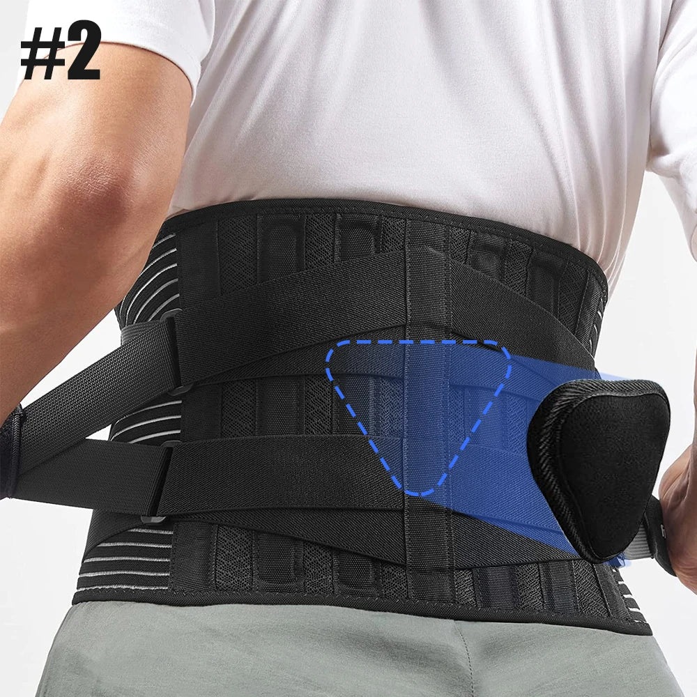 Lower Back Brace - 6 Stays Anti-Skid Lumbar Support - View 33 | Alpha Medical Care