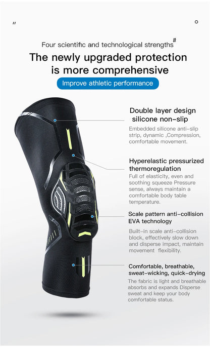 Basketball Knee Pad - Honeycomb Shock Protection - View 9 | Alpha Medical Care