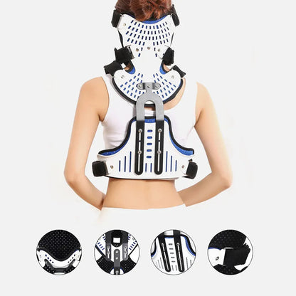 Adjustable Cervical Collar Spine Thoracic Orthosis Head Chest Neck Fixed Brace Posture Corrector Support