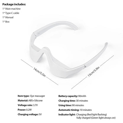 EMS Red Light Eye Massager - Dark Circles & Wrinkle Reduction - View 14 | Alpha Medical Care