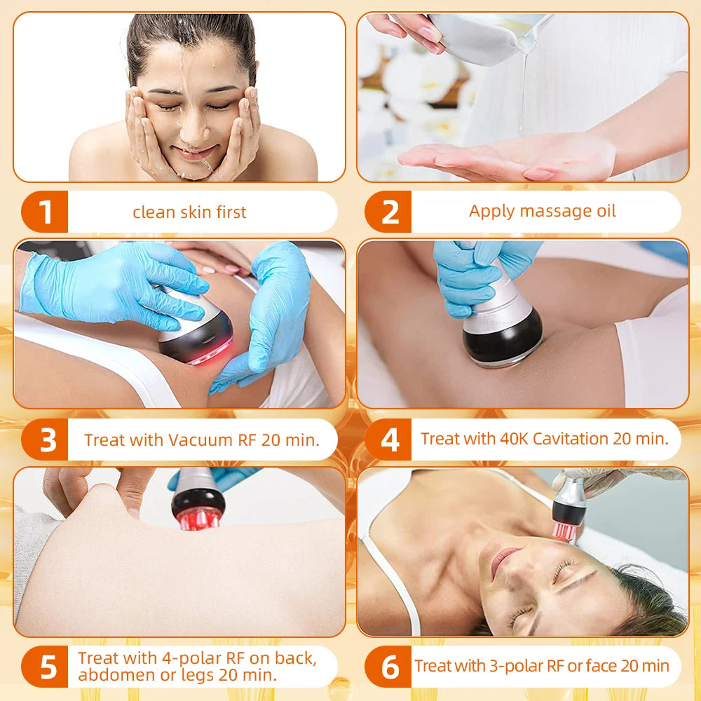 4-in-1 Cavitation Body Slimming Machine - 40K Ultrasound - View 10 | Alpha Medical Care