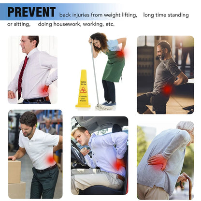 Lower Back Brace - 6 Stays Anti-Skid Lumbar Support - View 30 | Alpha Medical Care