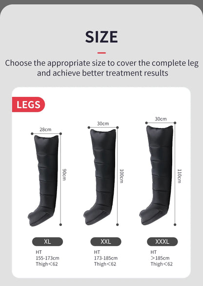 Leg Recovery Boots - 6 Chambers Air Compression Massager - View 18 | Alpha Medical Care