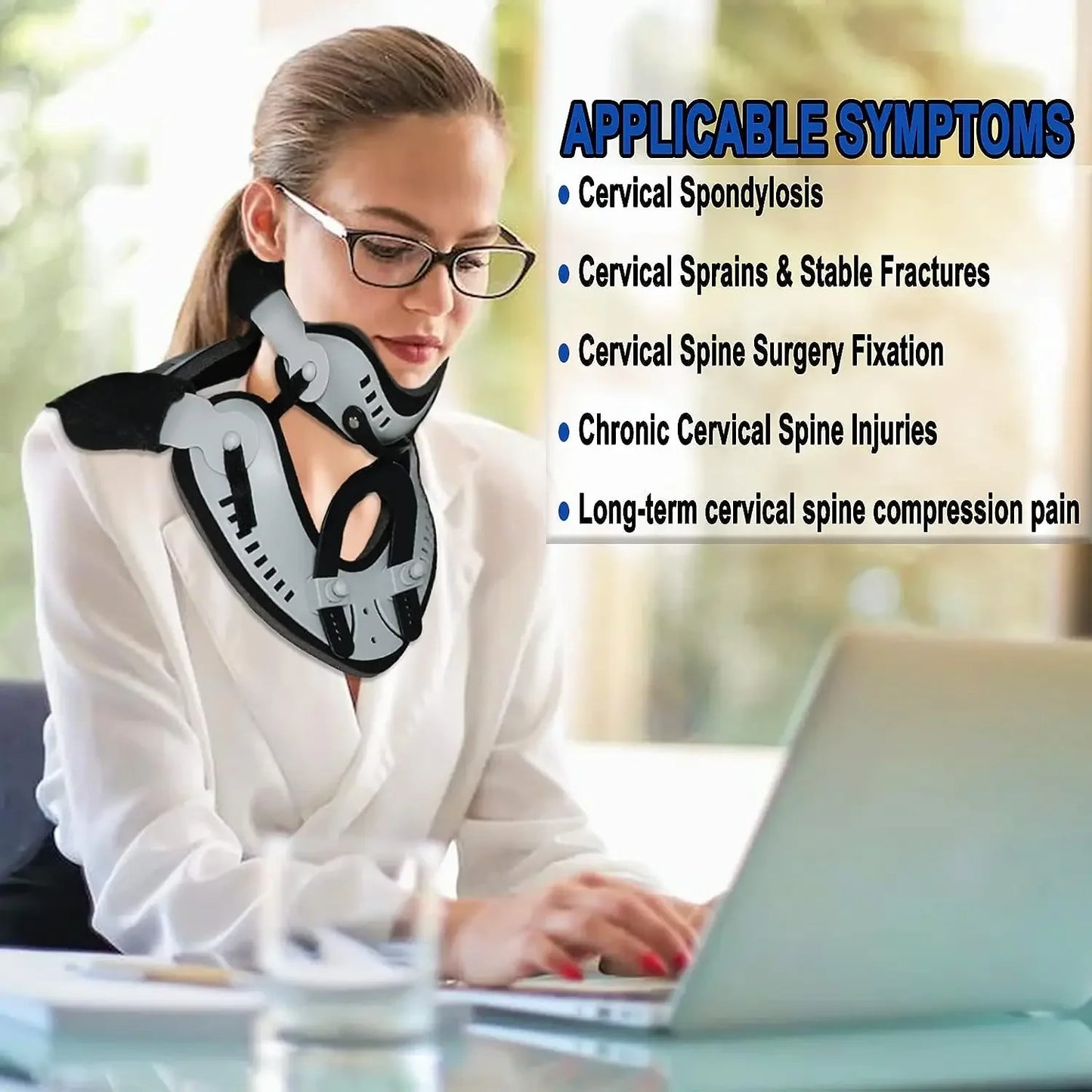 Adjustable Cervical Collar - Neck Brace Orthosis - Close-Up | Alpha Medical Care