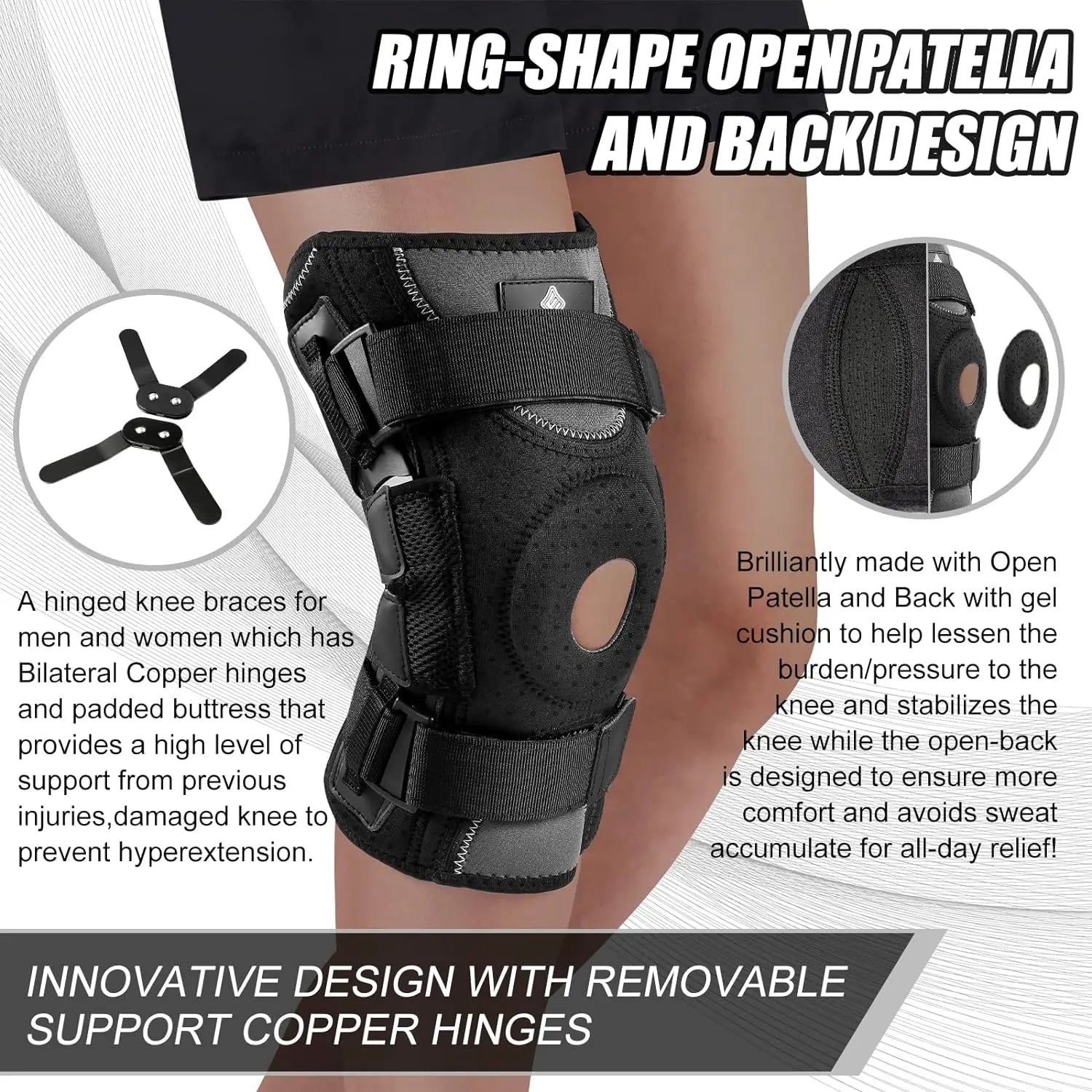 NEENCA Hinged Knee Brace - Side Stabilizers Support - In Use | Alpha Medical Care