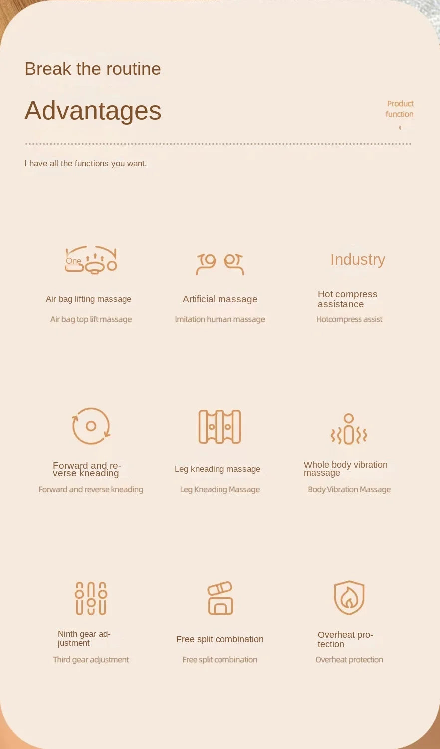 Air Massage Cushion | Electric Kneading Chair Pad - view 7