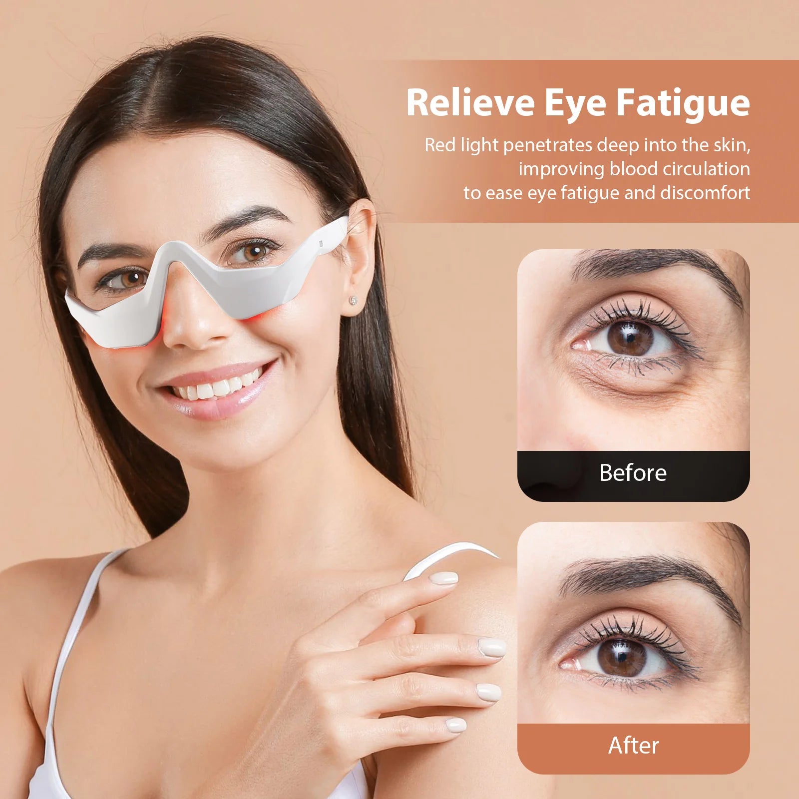 EMS Red Light Eye Massager - Dark Circles & Wrinkle Reduction | Alpha Medical Care