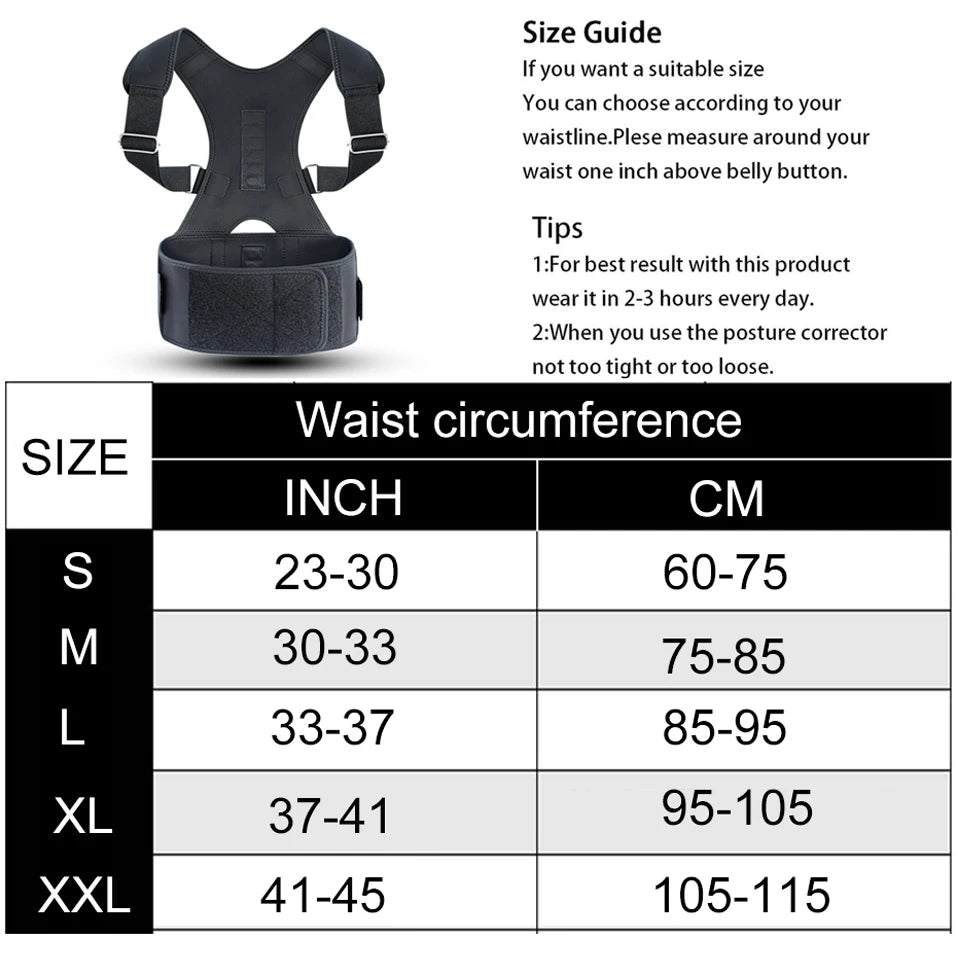 Magnetic Posture Corrector - Shoulder Orthopedic Brace - Features | Alpha Medical Care