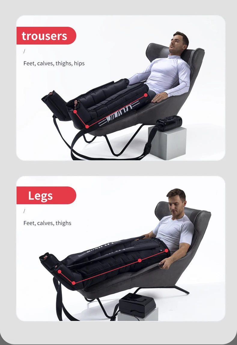 Leg Recovery Boots - 6 Chambers Air Compression Massager - View 15 | Alpha Medical Care