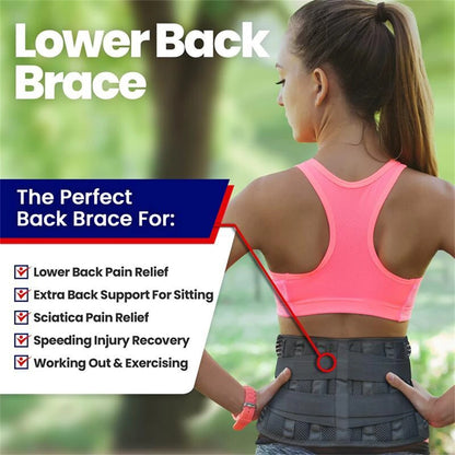 Lower Back Brace - 6 Stays Anti-Skid Lumbar Support - View 24 | Alpha Medical Care