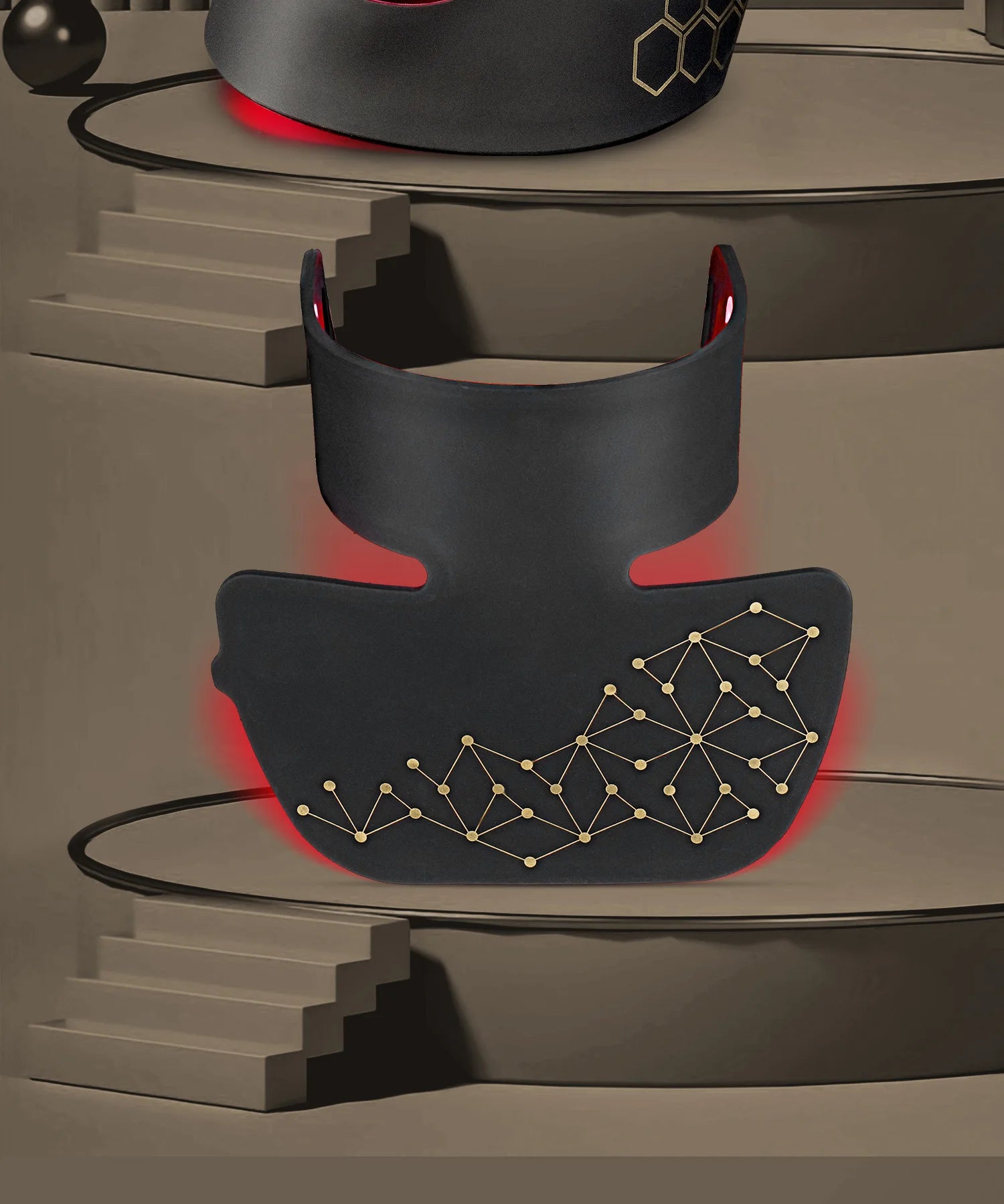 Hello Face Red Light Therapy Mask - Face & Neck Infrared LED - View 11 | Alpha Medical Care