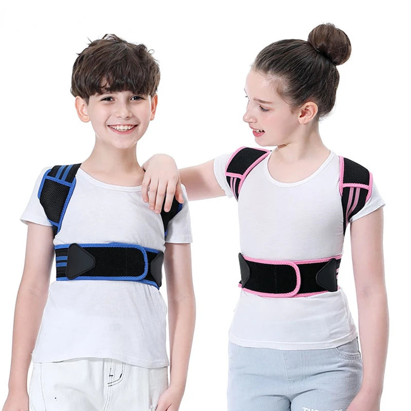 Kids Posture Corrector - Adjustable Back Support for Children - Side View | Alpha Medical Care
