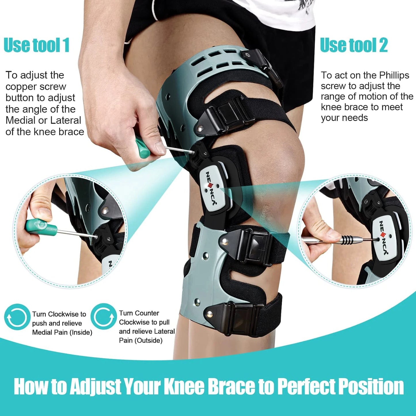 OA Unloader Brace - NEENCA Arthritis Pain Support - In Use | Alpha Medical Care