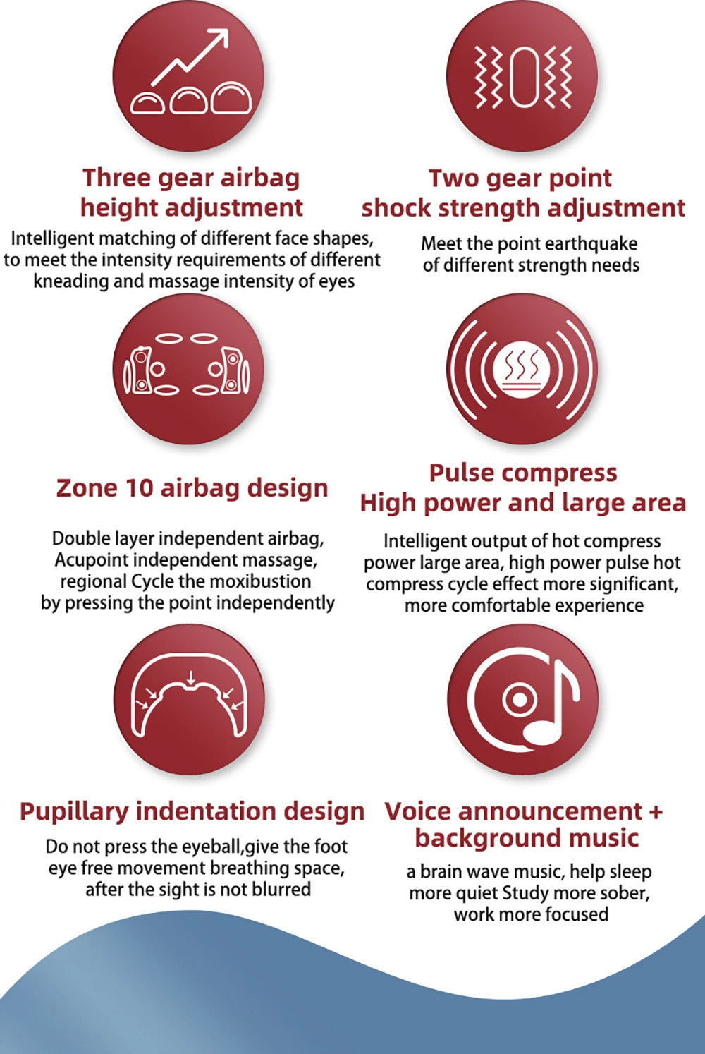 Electric Airbag Eye Massager - Heated Hot Compress - View 9 | Alpha Medical Care