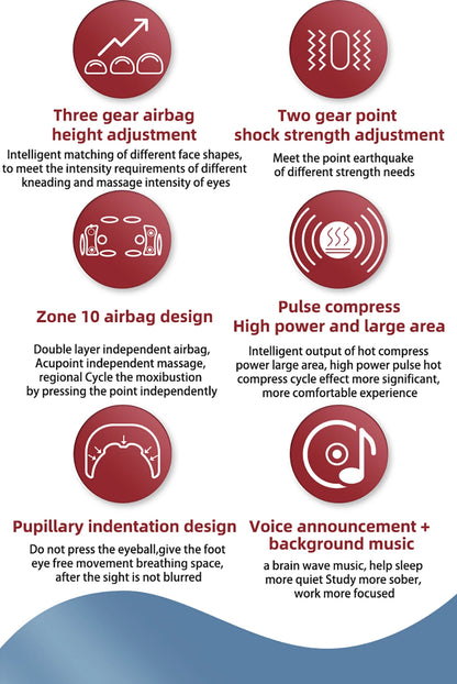 Electric Airbag Eye Massager - Heated Hot Compress - View 9 | Alpha Medical Care