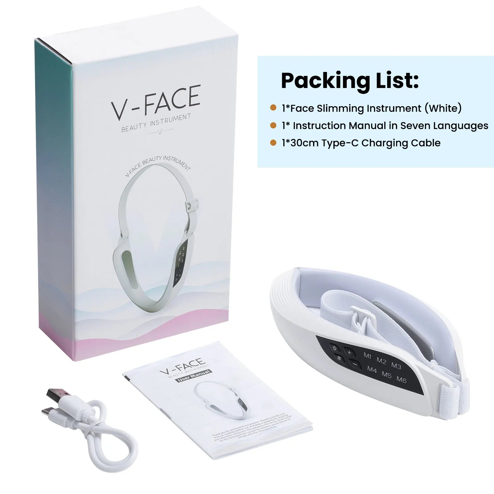 EMS V-Face Lifting Device - 6 Modes Microcurrent Massager - View 13 | Alpha Medical Care