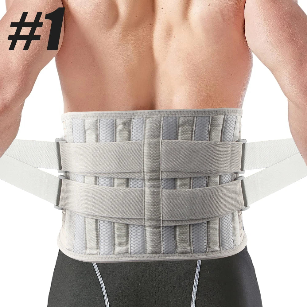 Lower Back Brace - 6 Stays Anti-Skid Lumbar Support - View 34 | Alpha Medical Care
