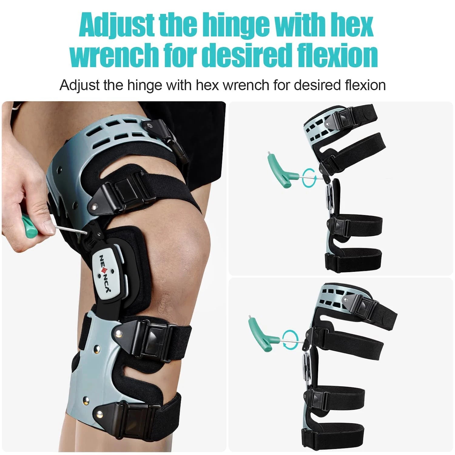 OA Unloader Brace - NEENCA Arthritis Pain Support - Back View | Alpha Medical Care