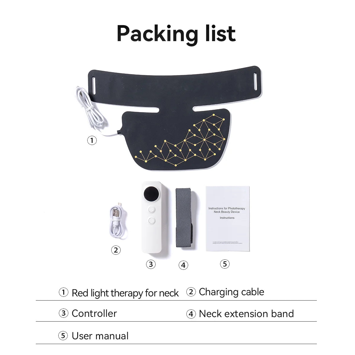 Hello Face Red Light Therapy Mask - Face & Neck Infrared LED - View 40 | Alpha Medical Care