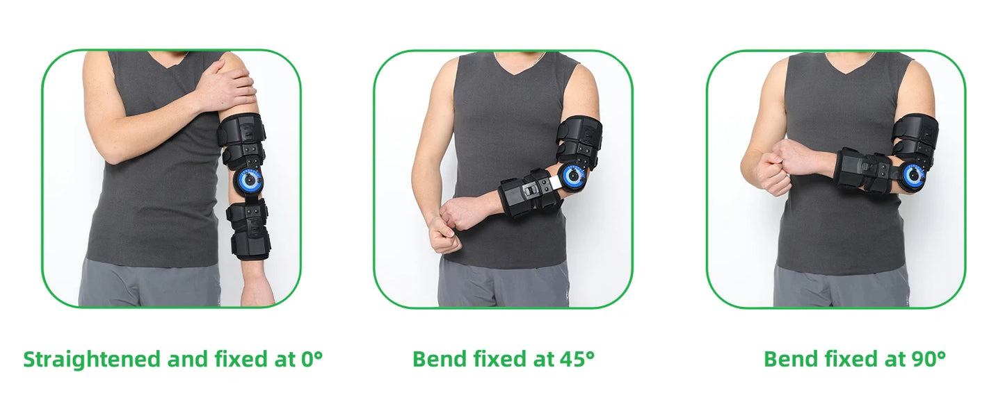 Hinged ROM Elbow Brace - Post-Op Adjustable Stabilizer - View 10 | Alpha Medical Care