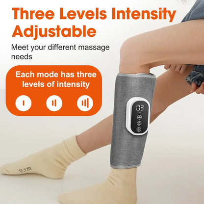 Electric Heating Leg Massager Wireless Rechargeable Air Compression Leg Calf Massage For Relief Relax Leg Muscles Health Care