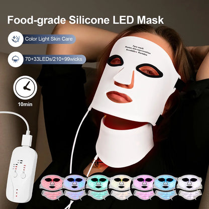 Foreverlily LED Face & Neck Mask - 7 Colors 3D Flexible | Alpha Medical Care
