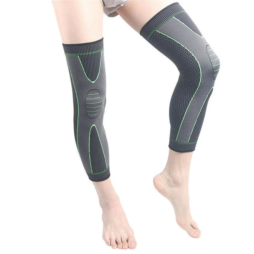 Full Leg Compression Sleeve - Unisex Knee Support - In Use | Alpha Medical Care