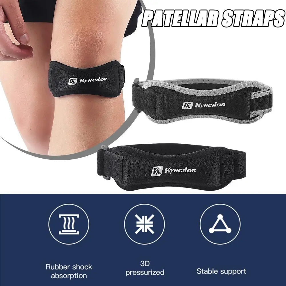 Adjustable Knee Patellar Tendon Strap - Sports Support - Side View | Alpha Medical Care