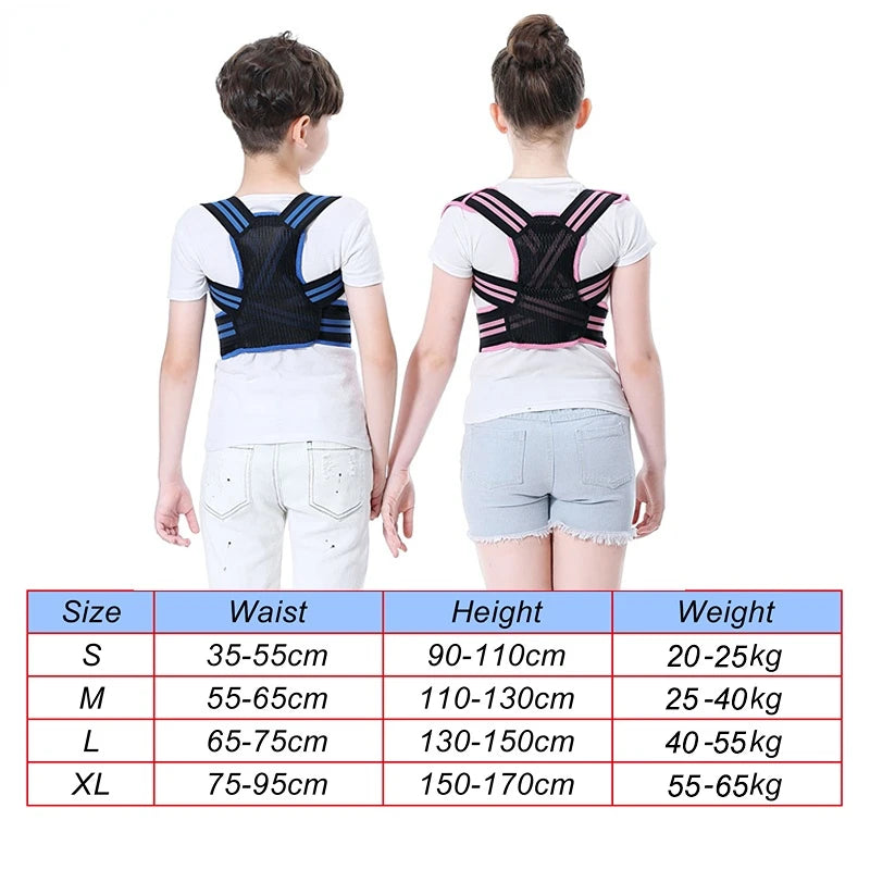 Kids Posture Corrector - Adjustable Back Support for Children - Close-Up | Alpha Medical Care