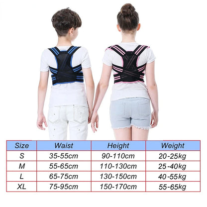 Kids Posture Corrector - Adjustable Back Support for Children - Close-Up | Alpha Medical Care