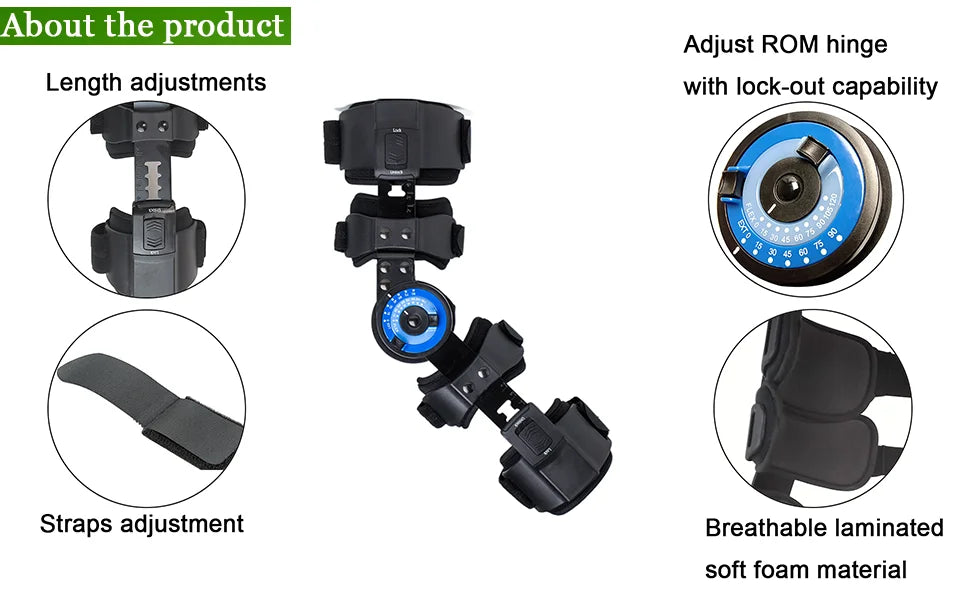 Hinged ROM Elbow Brace - Post-Op Adjustable Stabilizer - View 12 | Alpha Medical Care