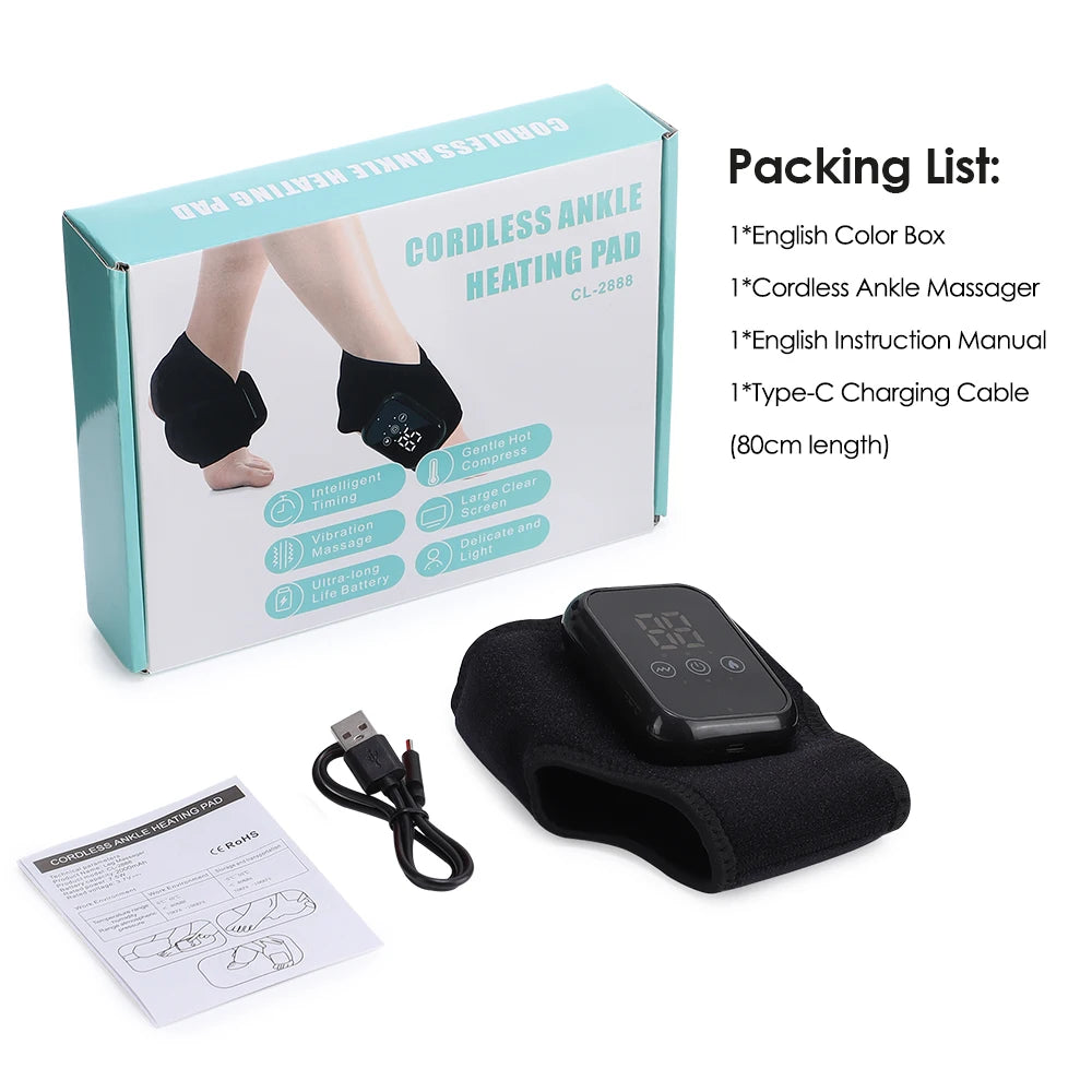 Electric Ankle Brace - Hot Compress & Vibration Massage - View 16 | Alpha Medical Care