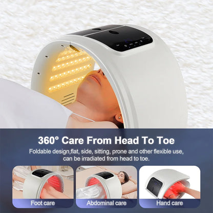 Professional 7-Color LED Mask - Facial Light Therapy - Side View | Alpha Medical Care