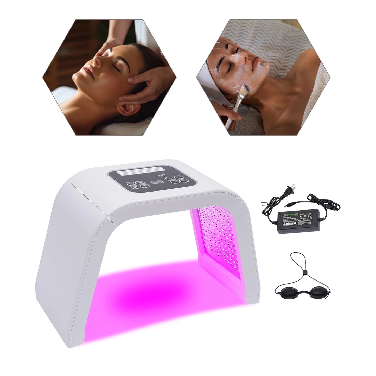 7 Color LED Light Therapy Face Mask - Anti-Aging - In Use | Alpha Medical Care