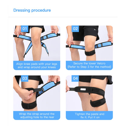 Double Patellar Knee Support Strap - Pain Relief Brace - Close-Up | Alpha Medical Care