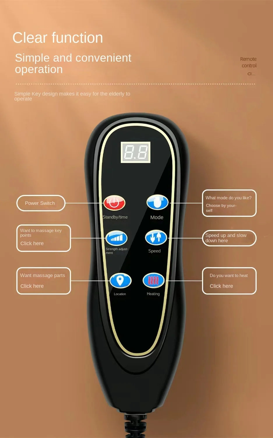 Air Massage Cushion | Electric Kneading Chair Pad - view 24