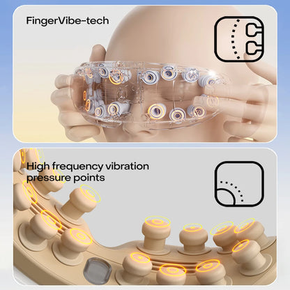 Nano Steam Eye Massager - Warm Spa Acupressure Mask - Side View | Alpha Medical Care