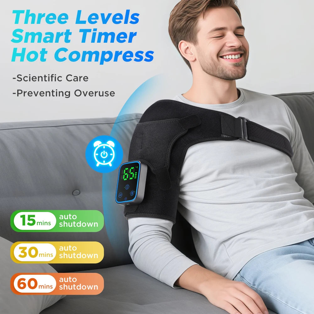 Vibration Shoulder Steamer - Heated Belt Massager - View 31 | Alpha Medical Care