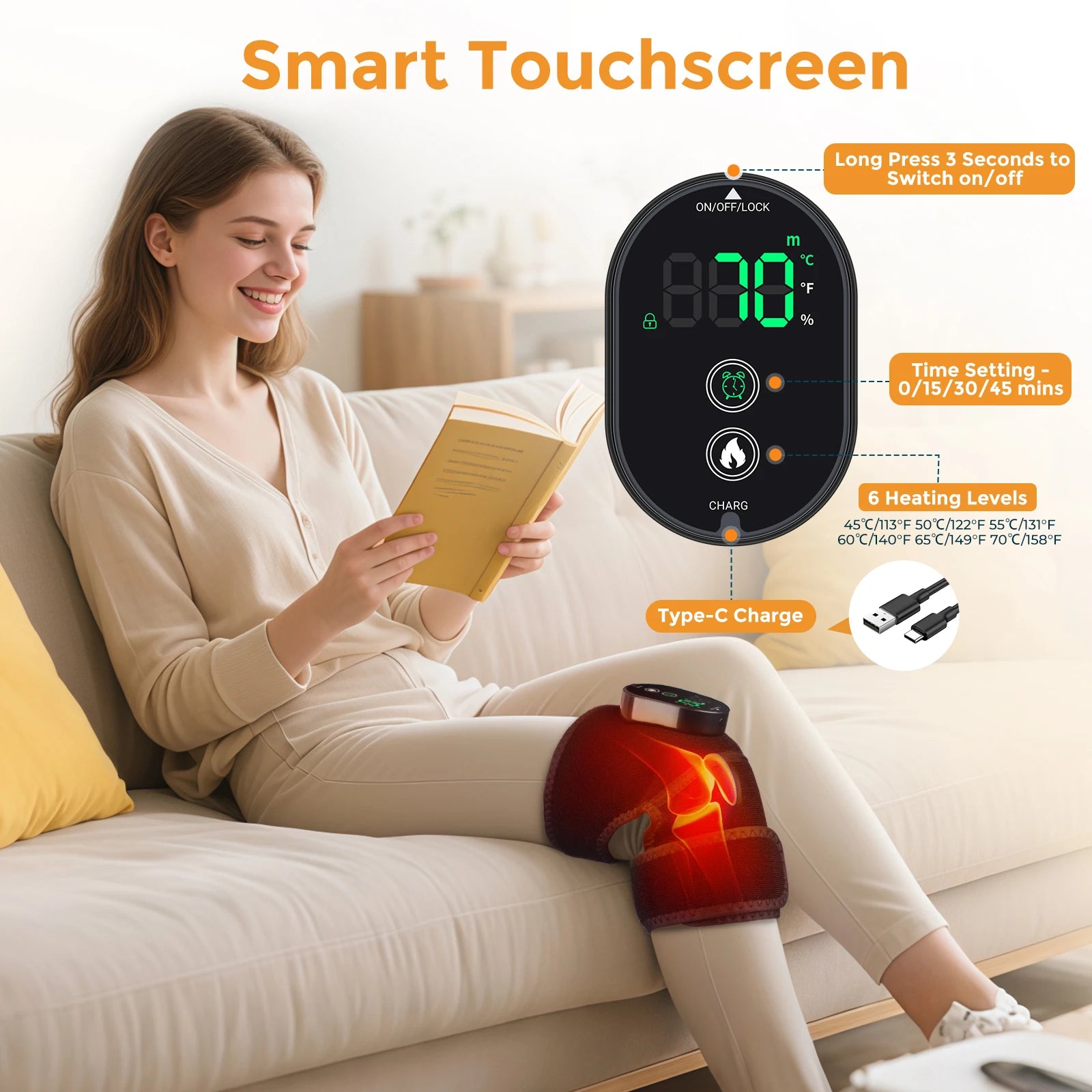 Vibration Shoulder Steamer - Heated Belt Massager - View 23 | Alpha Medical Care