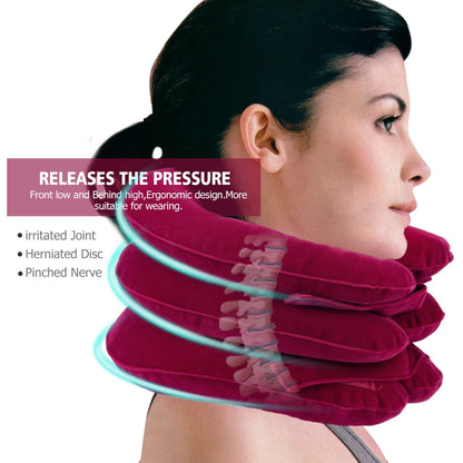 Cervical Neck Traction Device - Inflatable Home Relief - Detail View | Alpha Medical Care