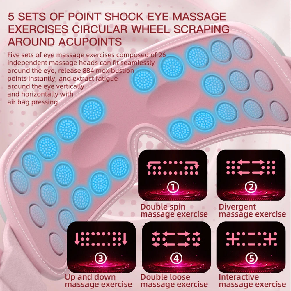 Electric Airbag Eye Massager - Heated Hot Compress - Side View | Alpha Medical Care