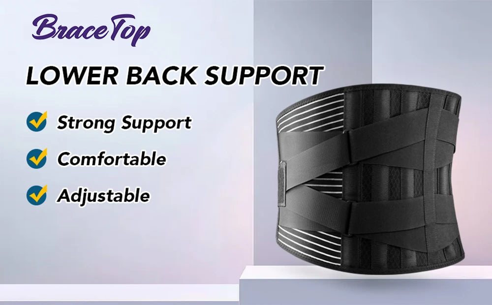 Lower Back Brace - 6 Stays Anti-Skid Lumbar Support - View 9 | Alpha Medical Care