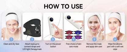 Hello Face Red Light Therapy Mask - Face & Neck Infrared LED - View 27 | Alpha Medical Care