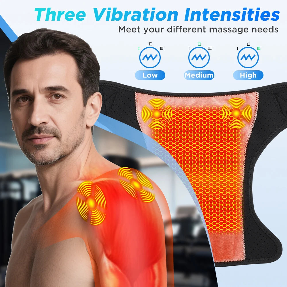 Vibration Shoulder Steamer - Heated Belt Massager - View 32 | Alpha Medical Care