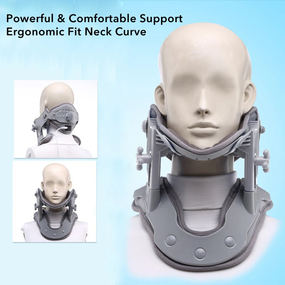 Neck Traction Device - Heating Inflatable Cervical - In Use | Alpha Medical Care