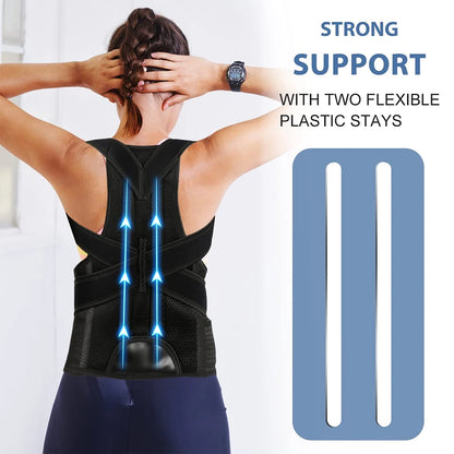 Back Brace Posture Corrector - Scoliosis & Hunchback Support - View 9 | Alpha Medical Care